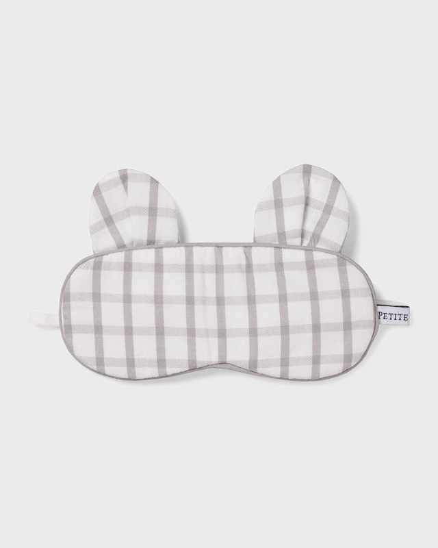 Kid's Bear-y Sweet Tattersall Check Eye Mask