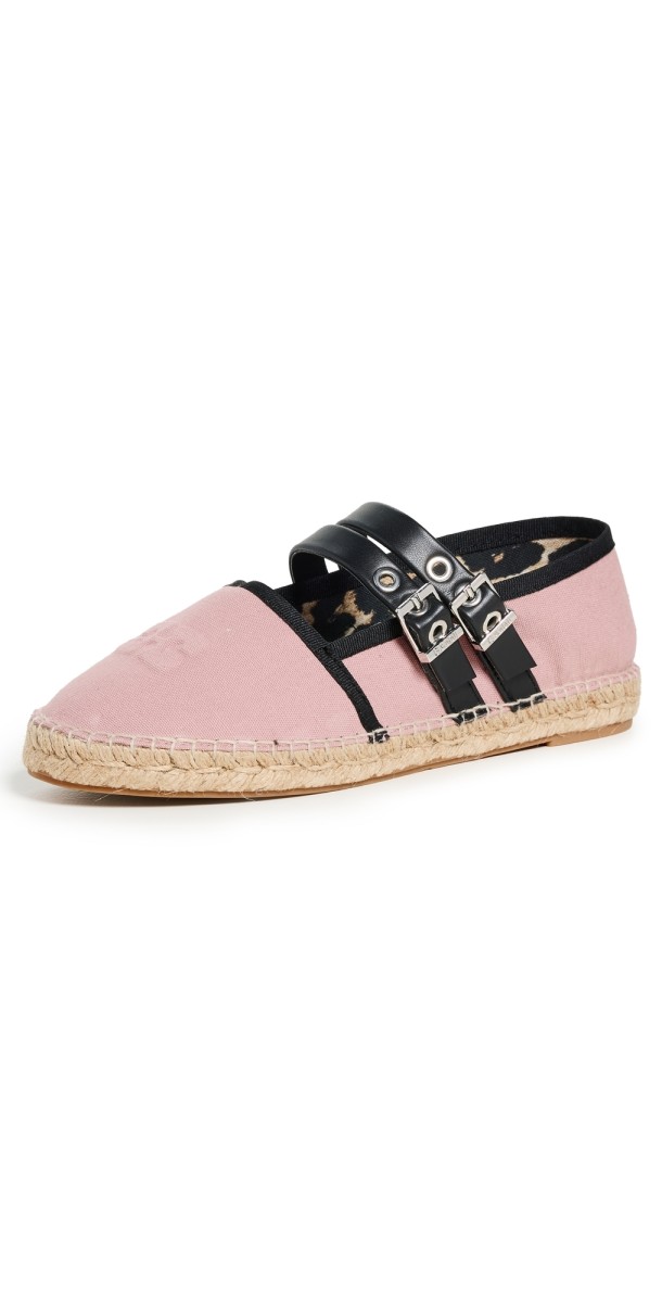 GANNI Summer Espadrilles Chalk Pink