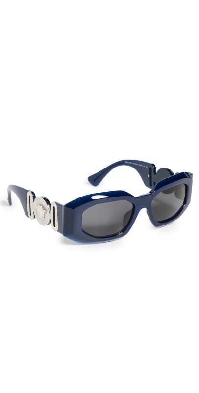 Versace VE4425U Oval Sunglasses Transparent Blue
