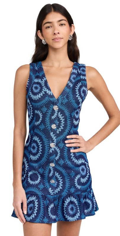 Ramy Brook Kathleen Dress Spring Navy/Crystal Blue