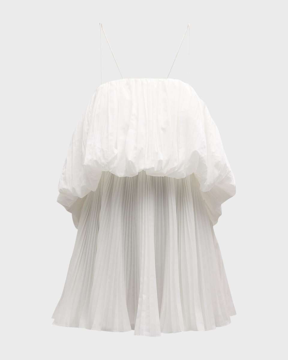 Varley Billowing Pleated Mini Dress