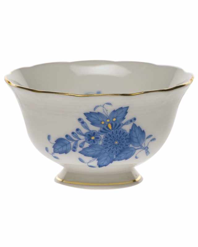 Chinese Bouquet Blue Open Sugar Bowl