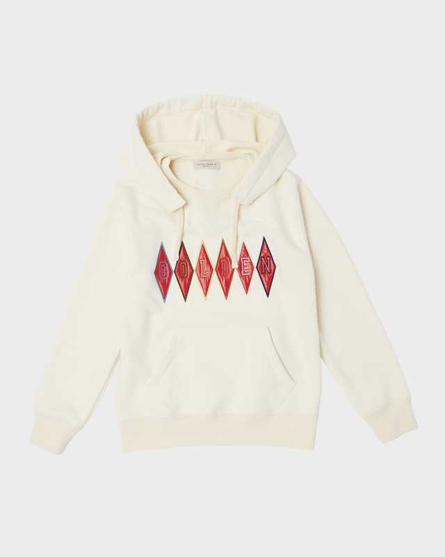 Boy's Embroidered Diamond Logo-Print Hoodie, Size 4-12