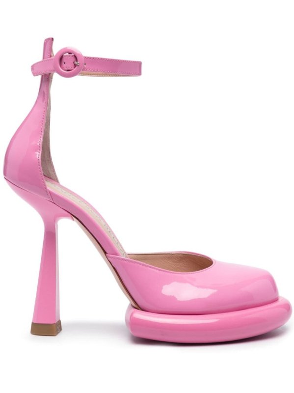 Kelly 125mm patent leather pumps