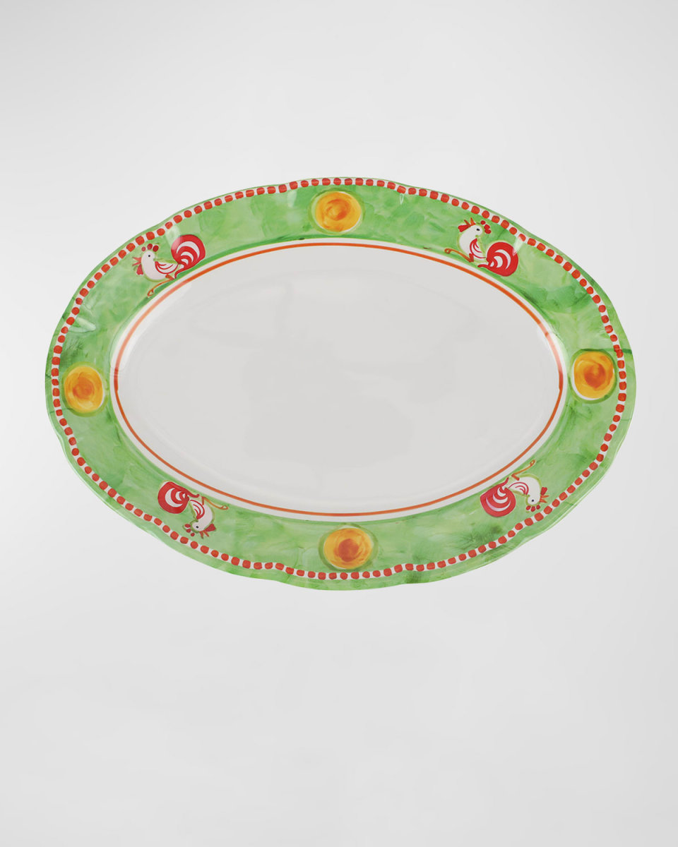 Melamine Campagna Gallina Oval Platter