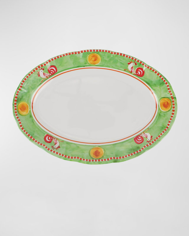 Melamine Campagna Gallina Oval Platter