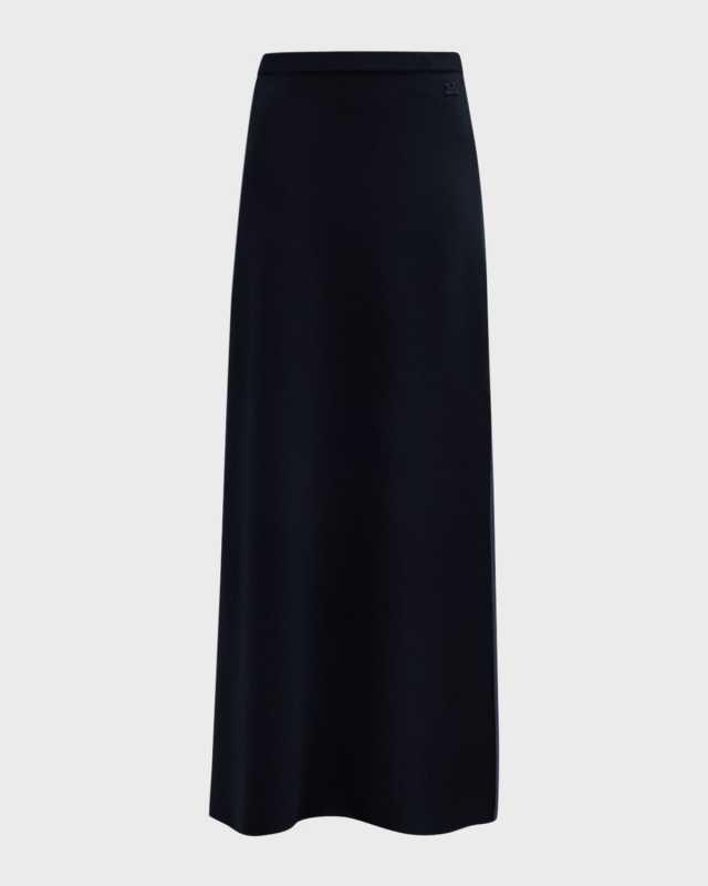 Gattoni Slit-Hem Maxi Skirt