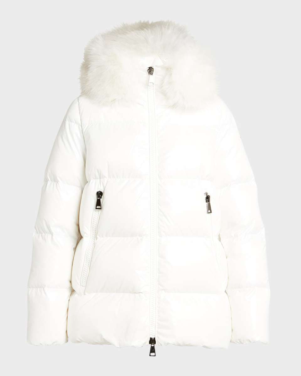 Laiche Faux Fur Short Parka Jacket