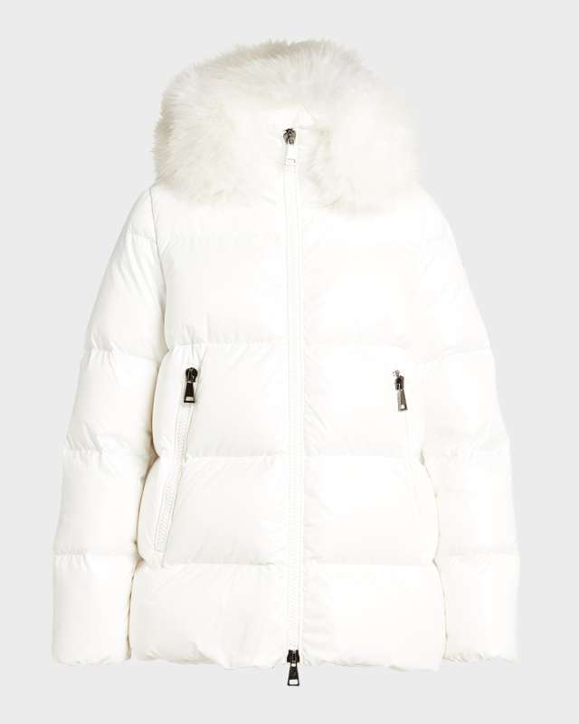 Laiche Faux Fur Short Parka Jacket