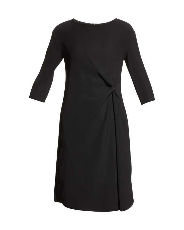 Techno Cady Gathered Shift Dress