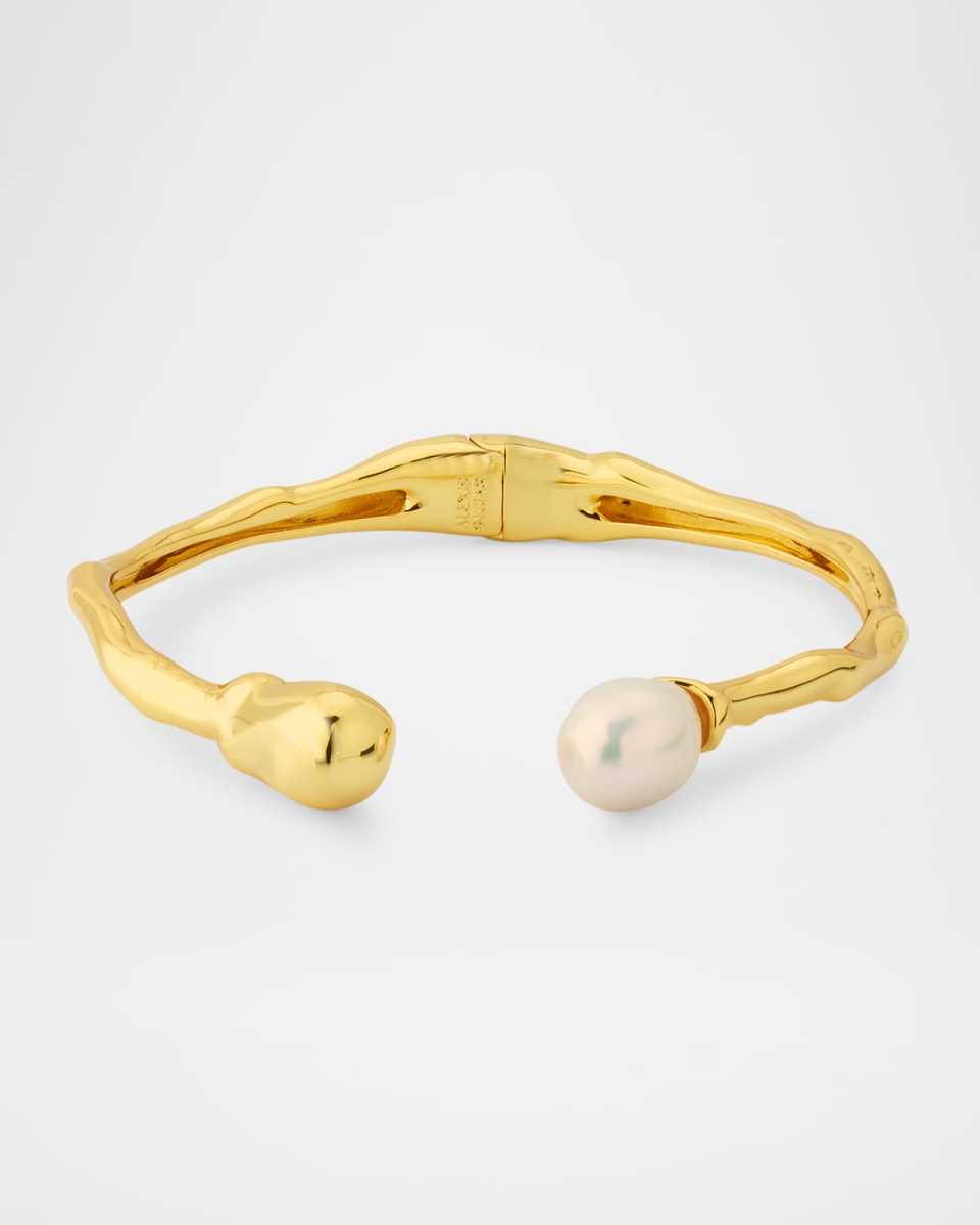 Perla Freshwater Pearl Hinge Cuff Bracelet