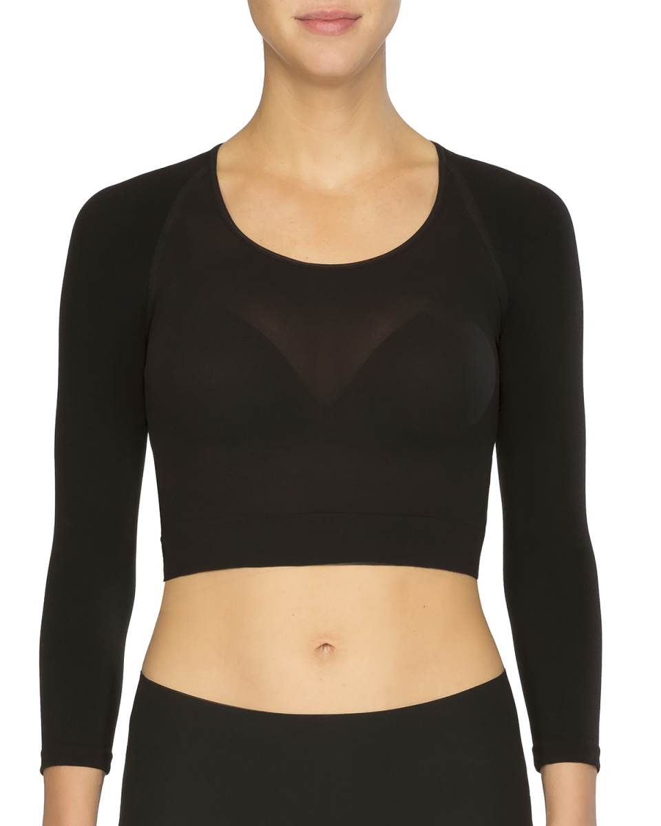 Arm Tights Solid Layering Crop Top