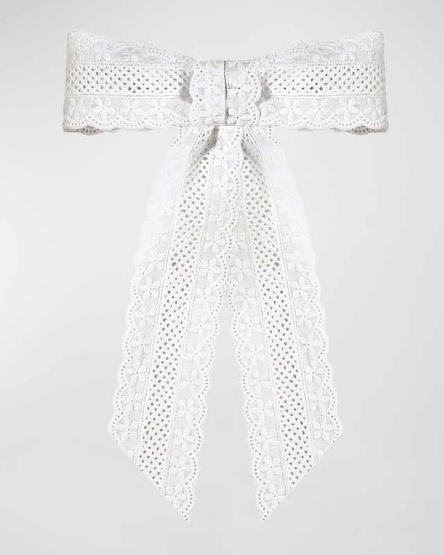 Eyelet Bow Barrette