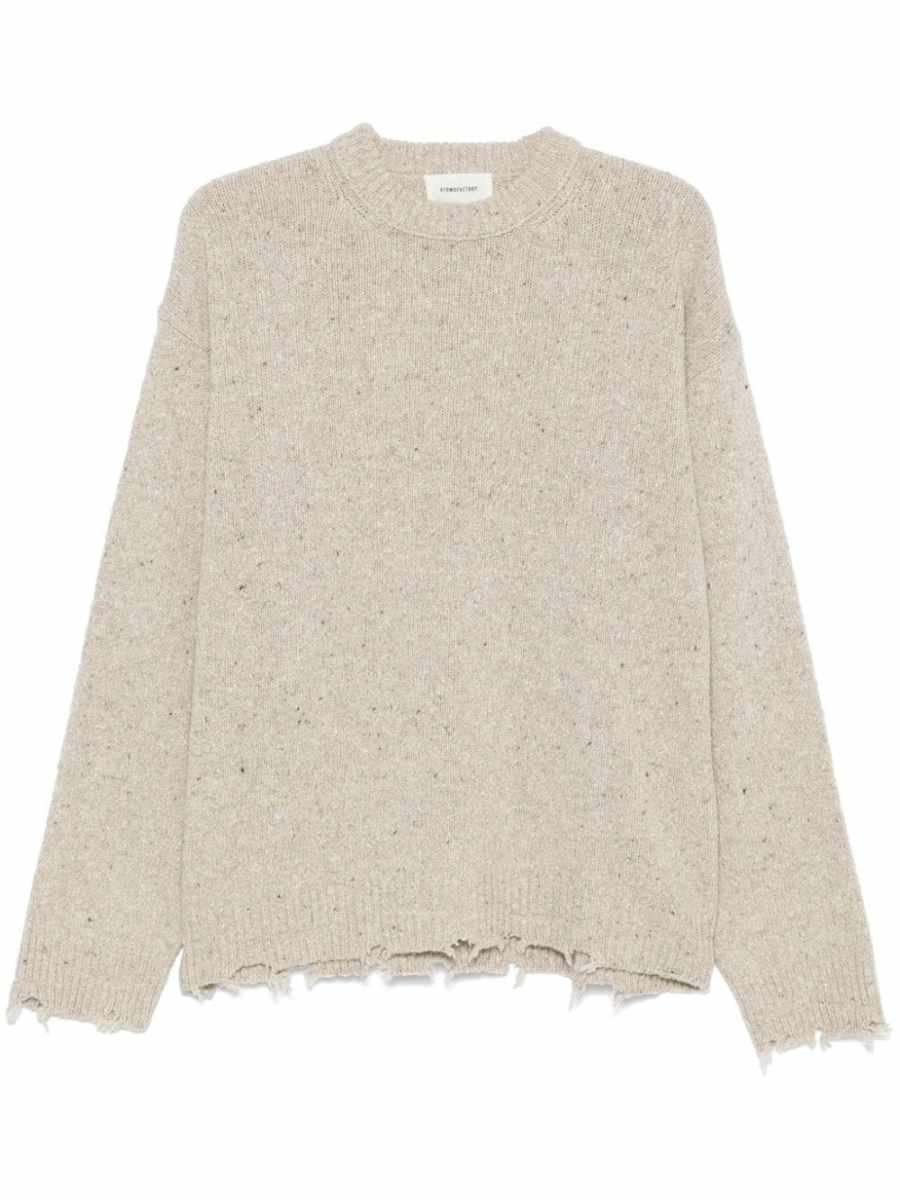 speckle-knit sweater