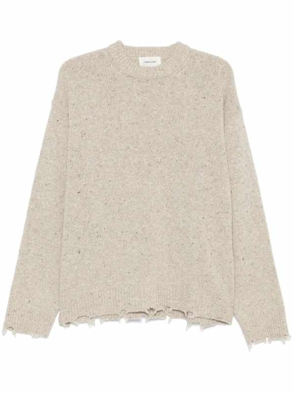 speckle-knit sweater