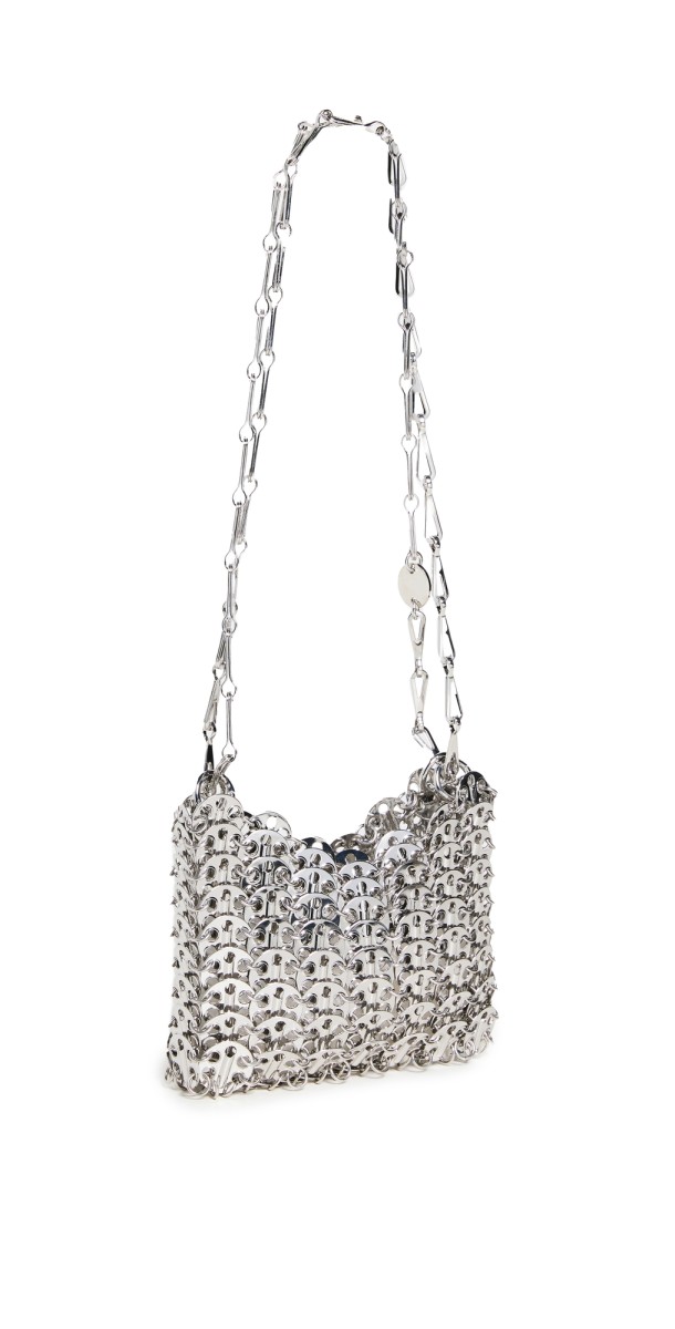rabanne 1969 Nano Bag Silver