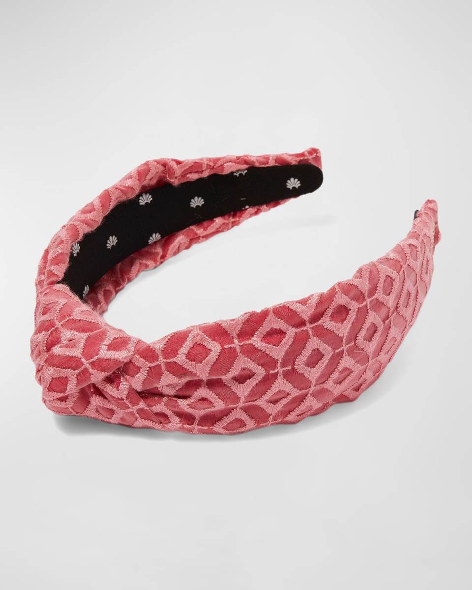 Knotted Mosaic Eyelet Headband