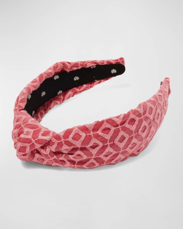 Knotted Mosaic Eyelet Headband