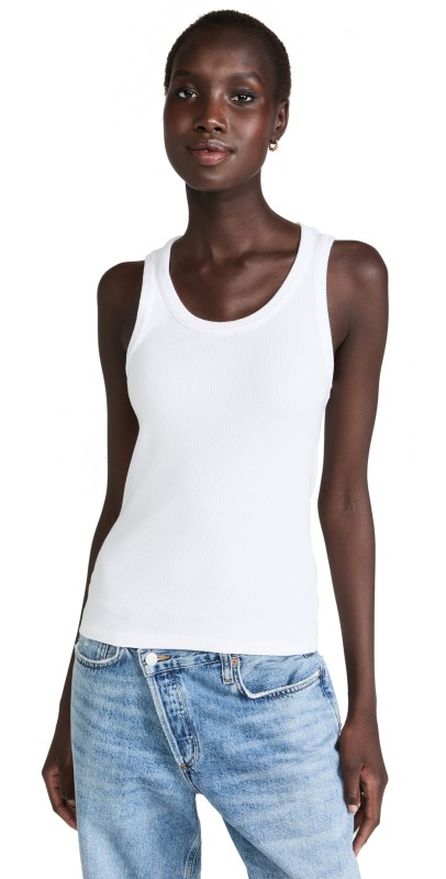 AGOLDE Poppy Tank White