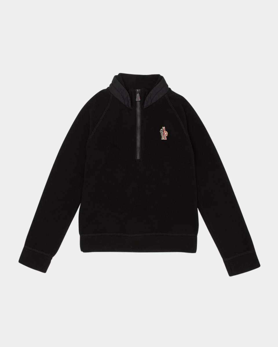 Kid's Embroidered Logo-Print Sweatshirt, Size 8-14