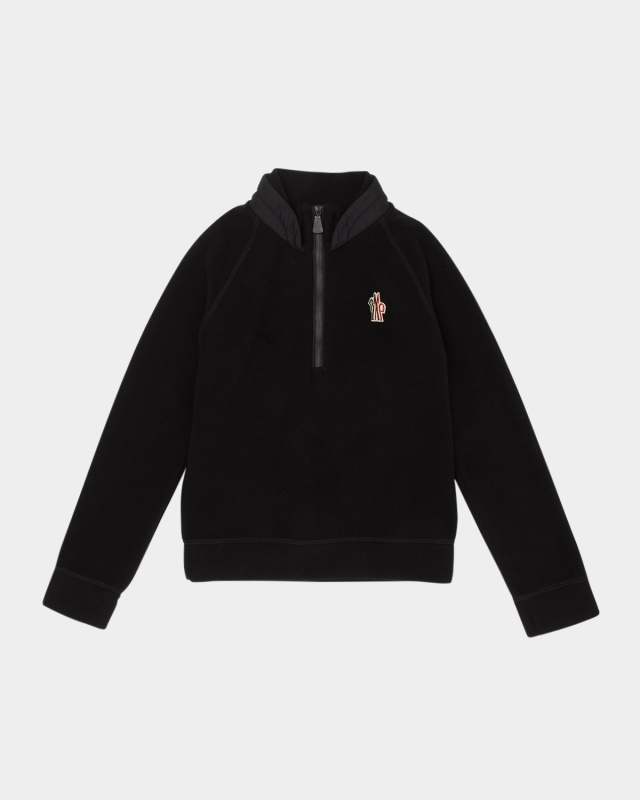 Kid's Embroidered Logo-Print Sweatshirt, Size 8-14