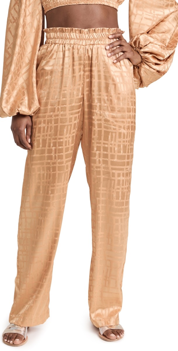 DIARRABLU Leer Pants Dhaw Gold