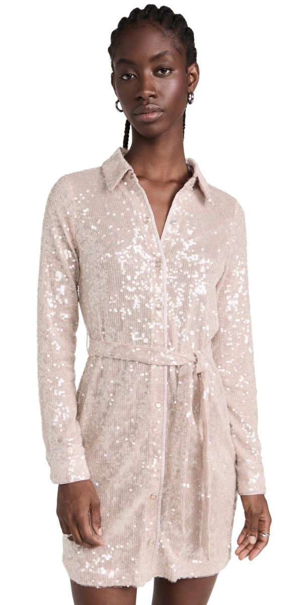 Le Superbe Inner Glow Shirt Dressarilyn Nude Shine