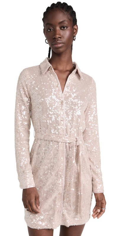 Le Superbe Inner Glow Shirt Dressarilyn Nude Shine