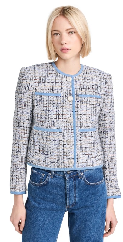 Veronica Beard Darla Jacket Blue Multi