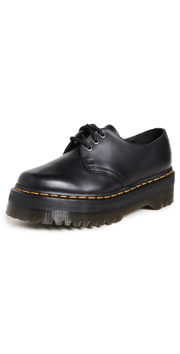 Dr. Martens 1461 Quad Lace Up Unisex Loafers Black