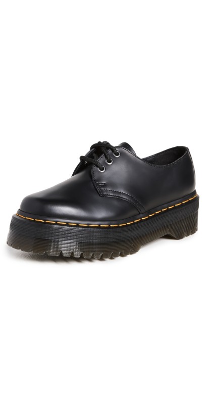 Dr. Martens 1461 Quad Lace Up Unisex Loafers Black