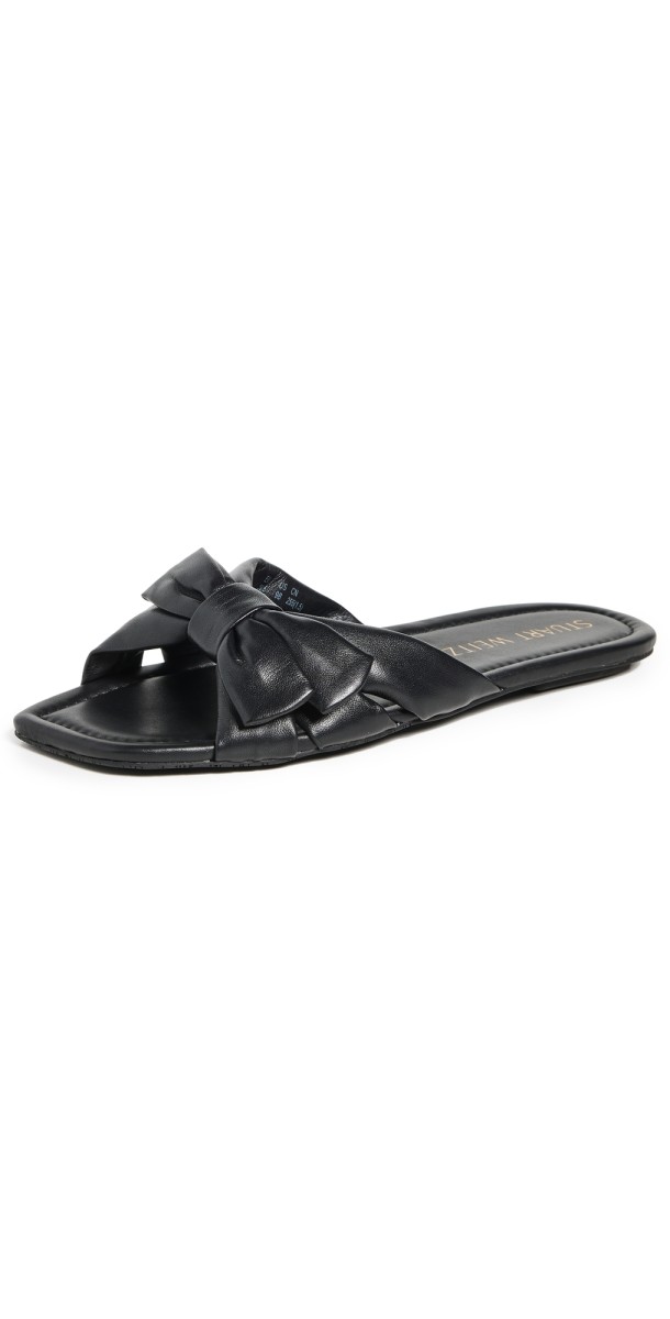 Stuart Weitzman Sofia Slides Black
