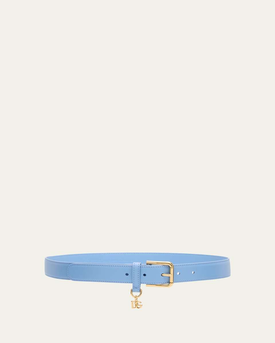 DG Charm Smooth Leather & Brass Belt