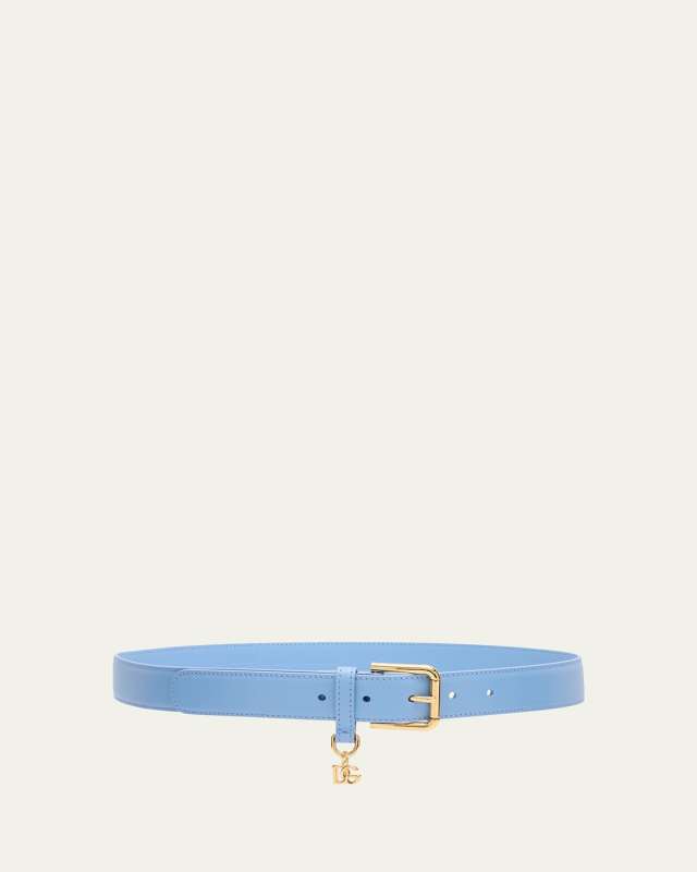 DG Charm Smooth Leather & Brass Belt