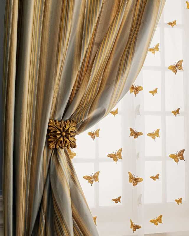 Each 96"L Butterfly Sheer