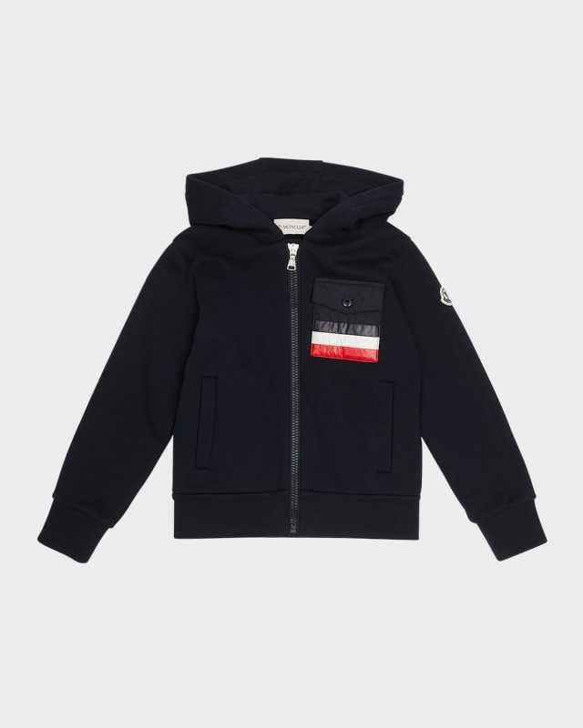 Boy's Hoodie W/ Classic Tri-Stripe Trim, Size 8-