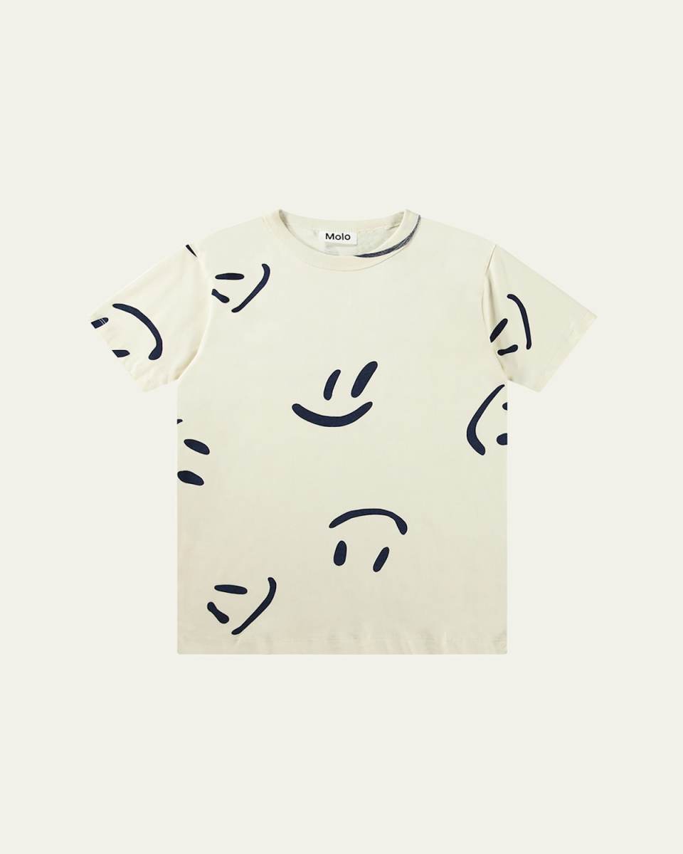 Boy's Riley Happy Face T-Shirt, Size 4-6