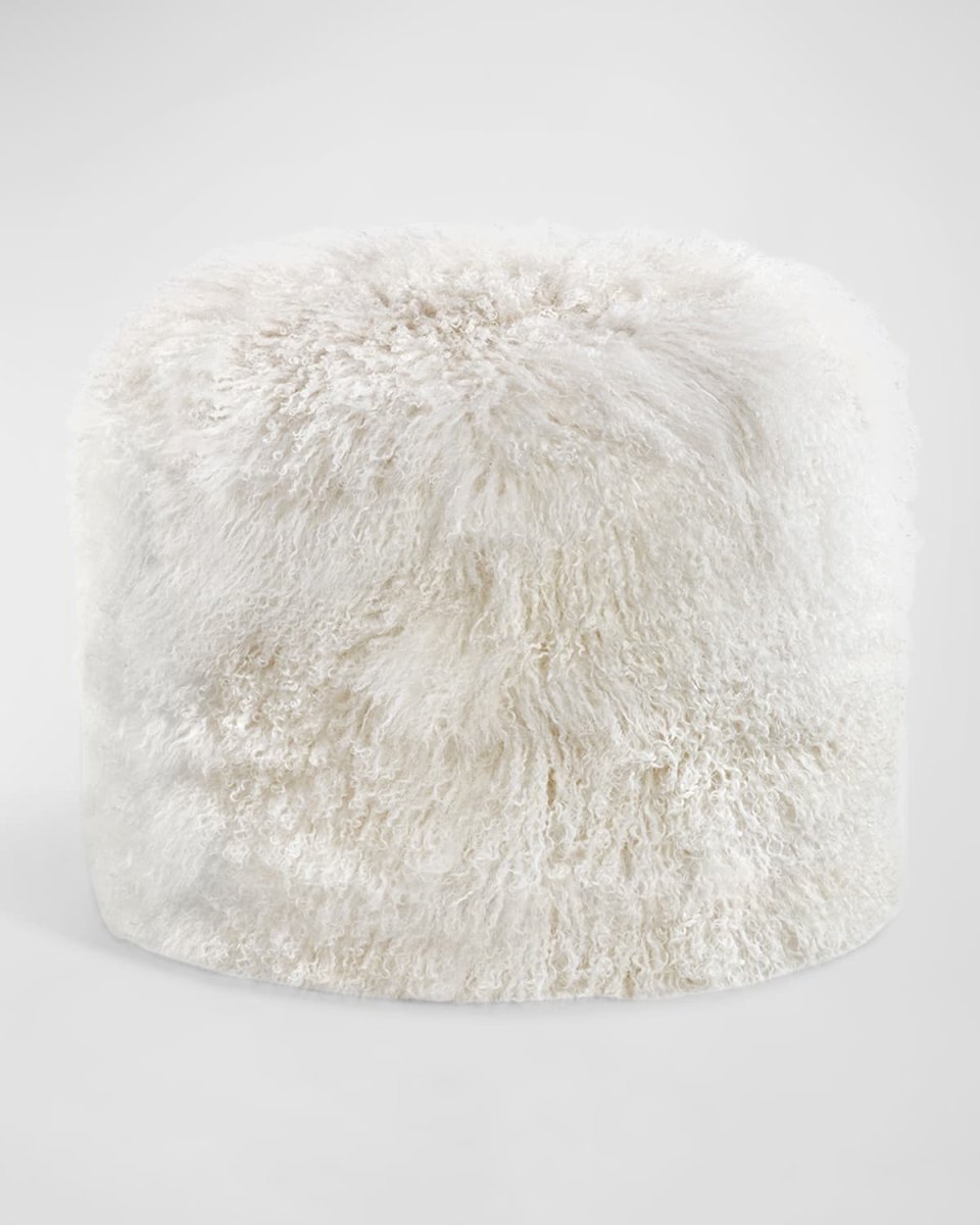 Amal Sheepskin Stool