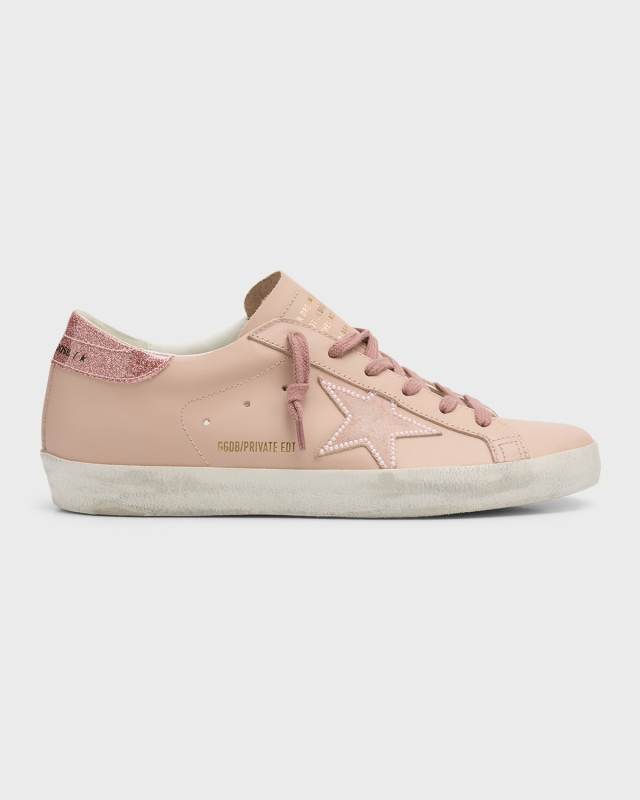 Superstar Leather Pearly Low-Top Sneakers