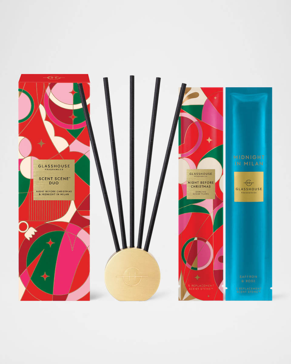 Scent Scene Duo Night Before Christmas & Midnight in Milan Diffuser Set, 2 x 9.98 oz.