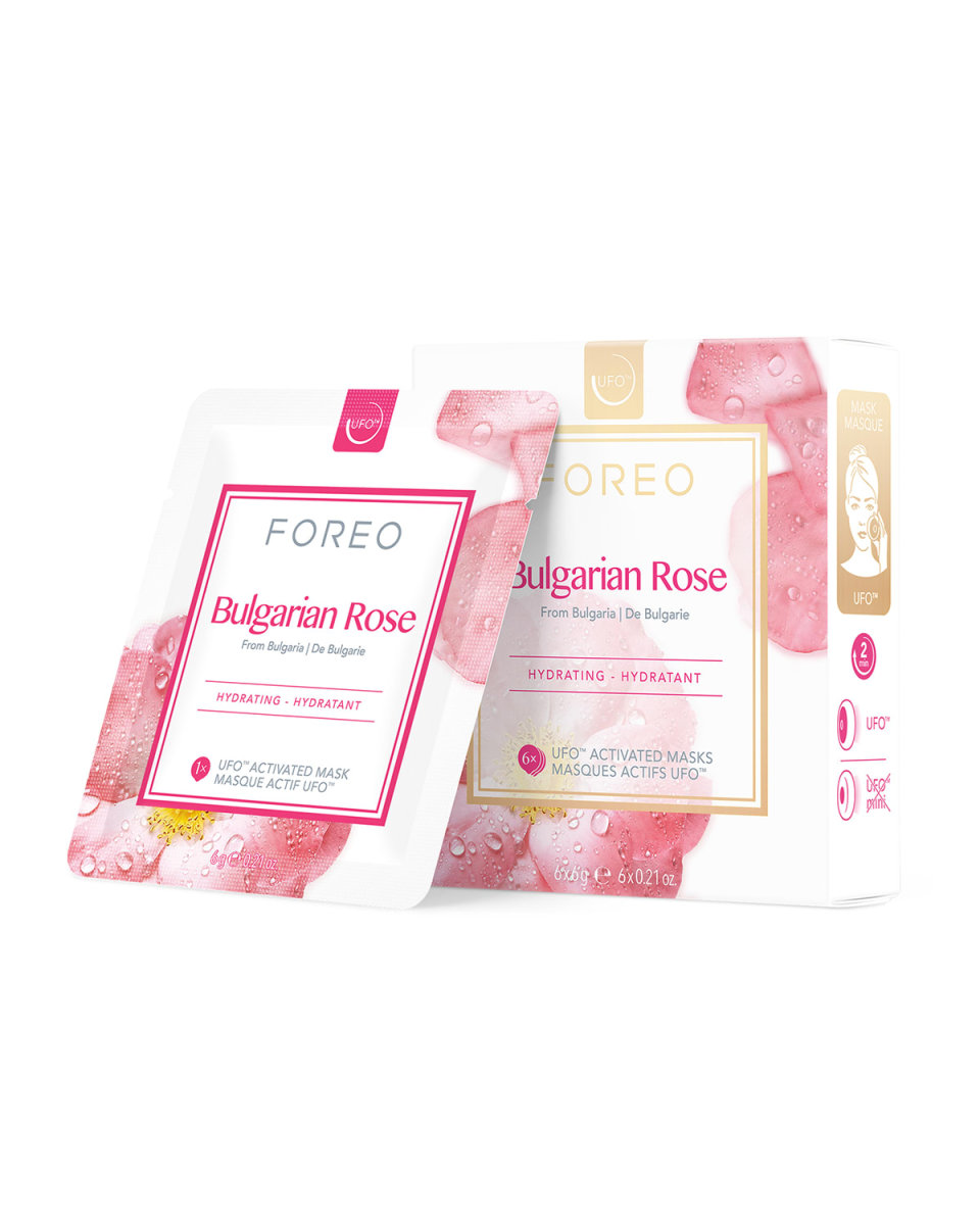 UFO Bulgarian Rose Hydrating Mask, 6 Count