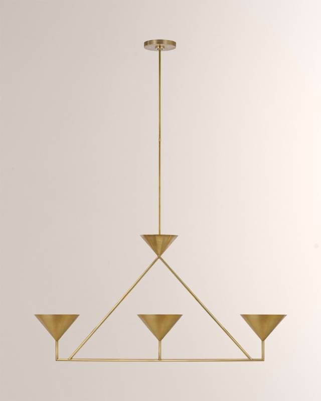 Orsay Medium 3-Light Linear Chandelier by Paloma Contreras