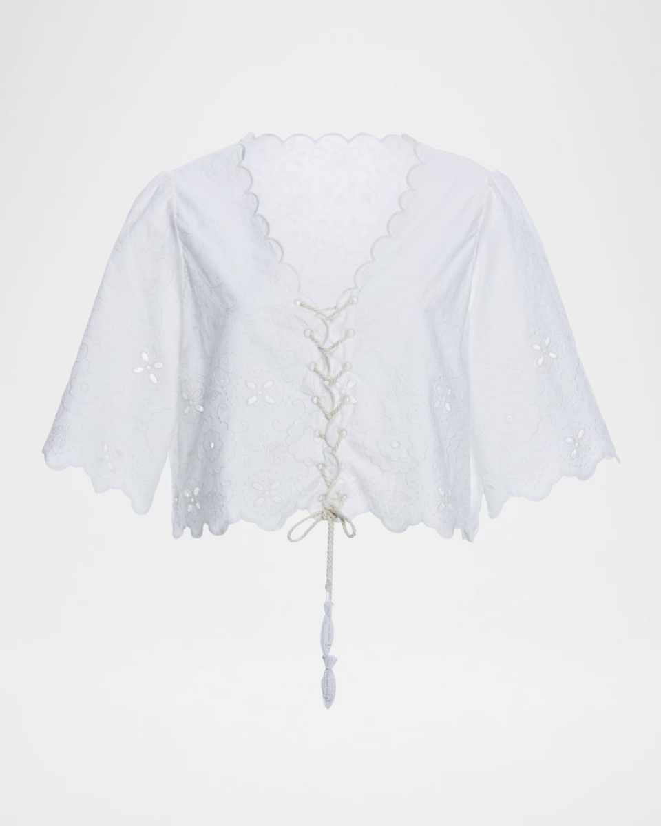 Azure Madeira Crop Top