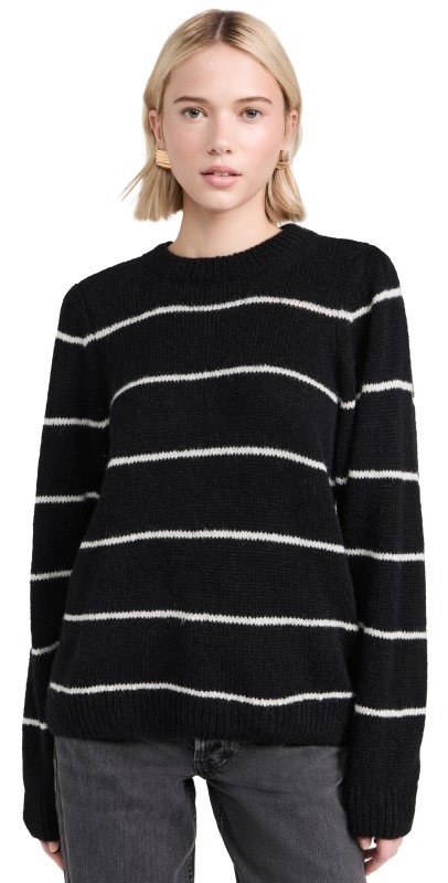 Nation LTD Busy Sweater Oreo Stripe