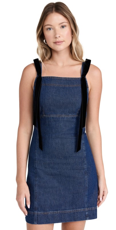 Tanya Taylor Bessie Dress Classic Indigo Blue