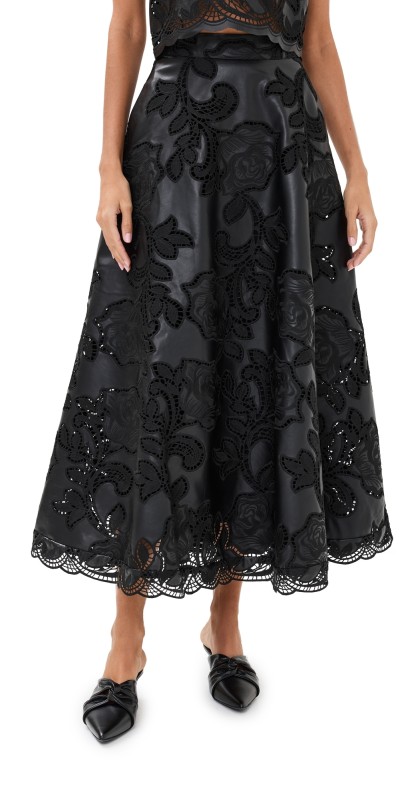 Johanna Ortiz Ankle Skirt Black
