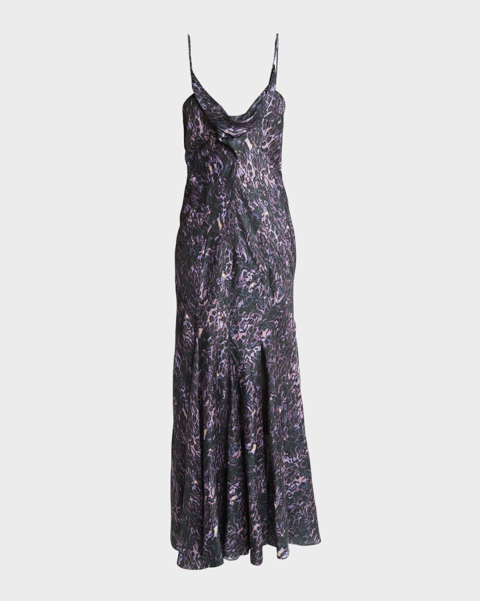 Manelia Silk Cowl Cami Dress