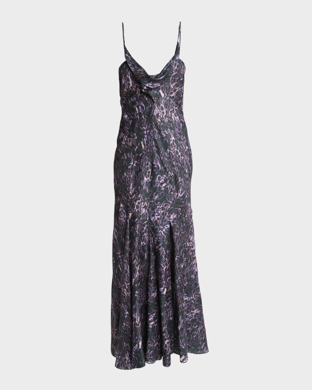 Manelia Silk Cowl Cami Dress