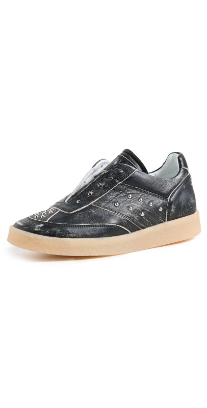 MM6 Maison Margiela Distressed Sneakers Black