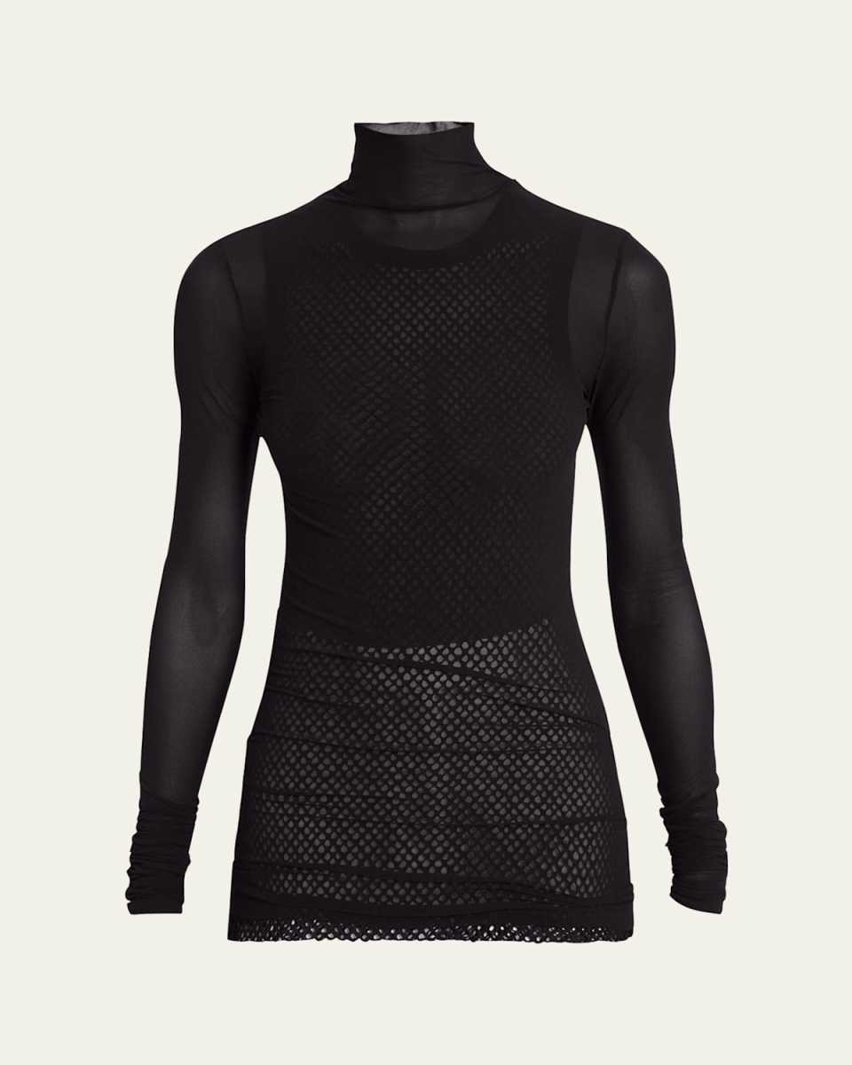 Rio Stretch Tulle Jersey Top